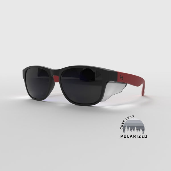 Matte Icon Series w/ Grey Polarized Lens & Side Shields