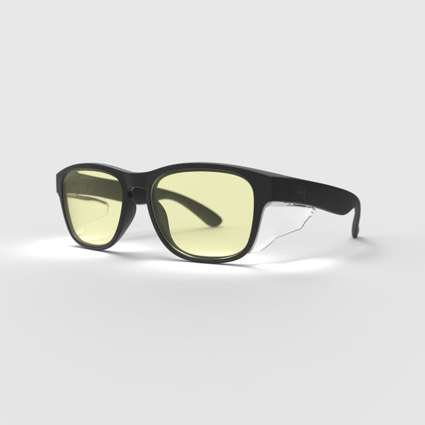 Matte Icon Series w/ Hi-Contrast Yellow UV400 Lenses & Side Shields