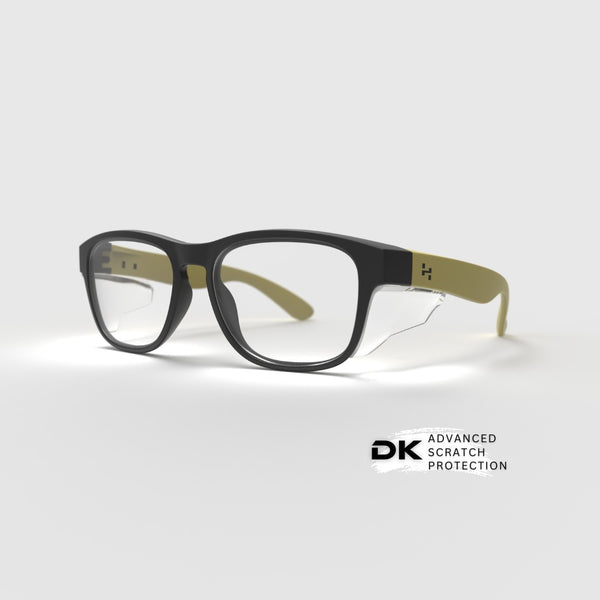 Matte Icon Series w/ Clear UV400 Lenses & Side Shields