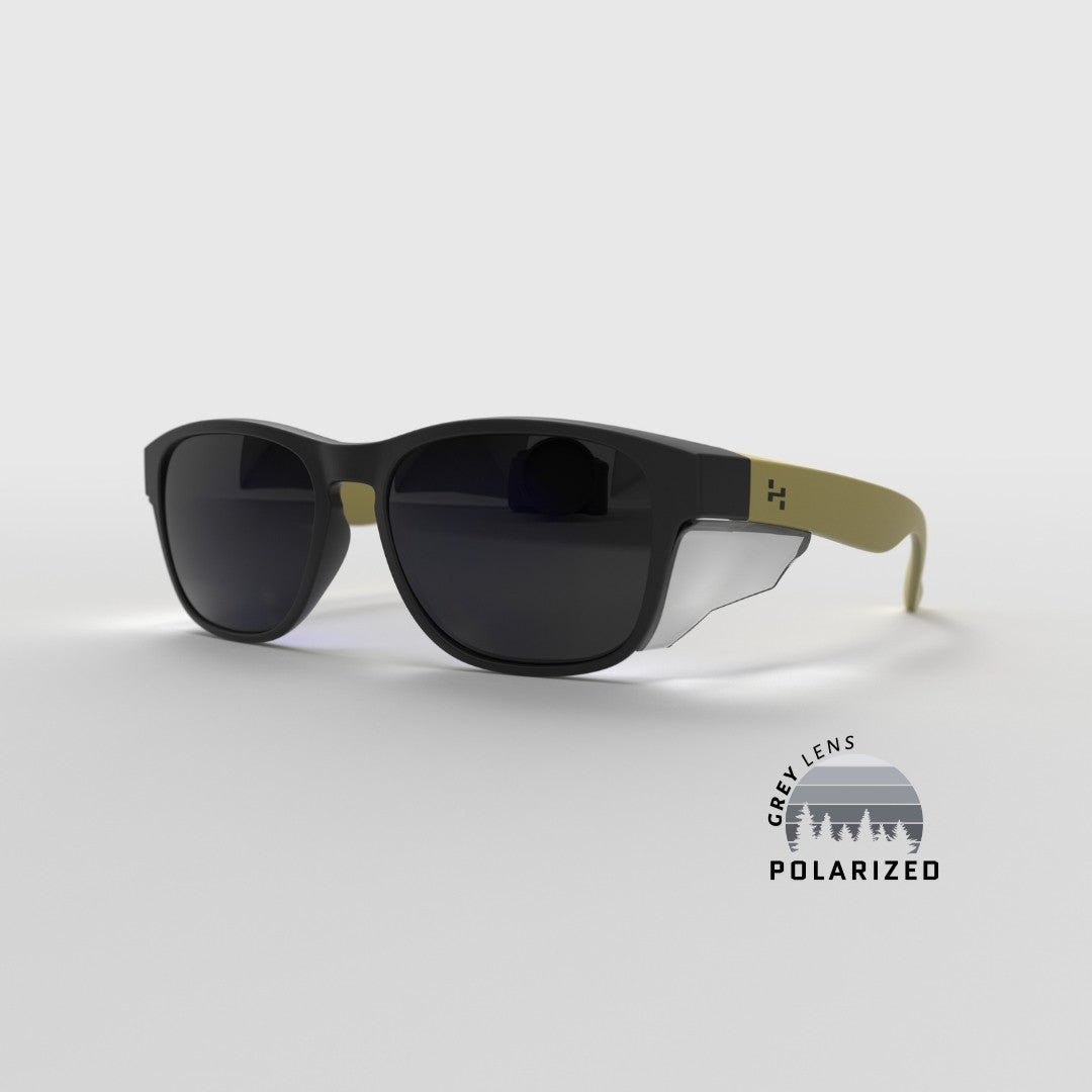 Matte Icon Series w/ Grey Polarized Lens & Side Shields