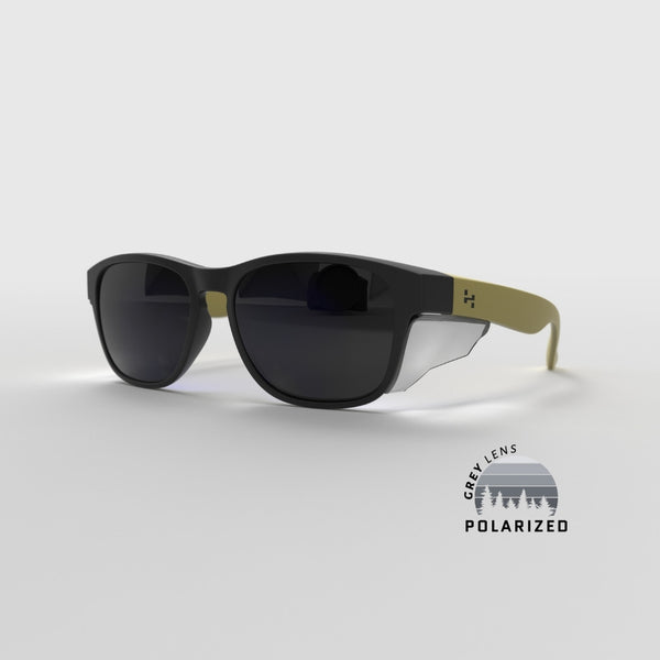 Matte Icon Series w/ Grey Polarized Lens & Side Shields