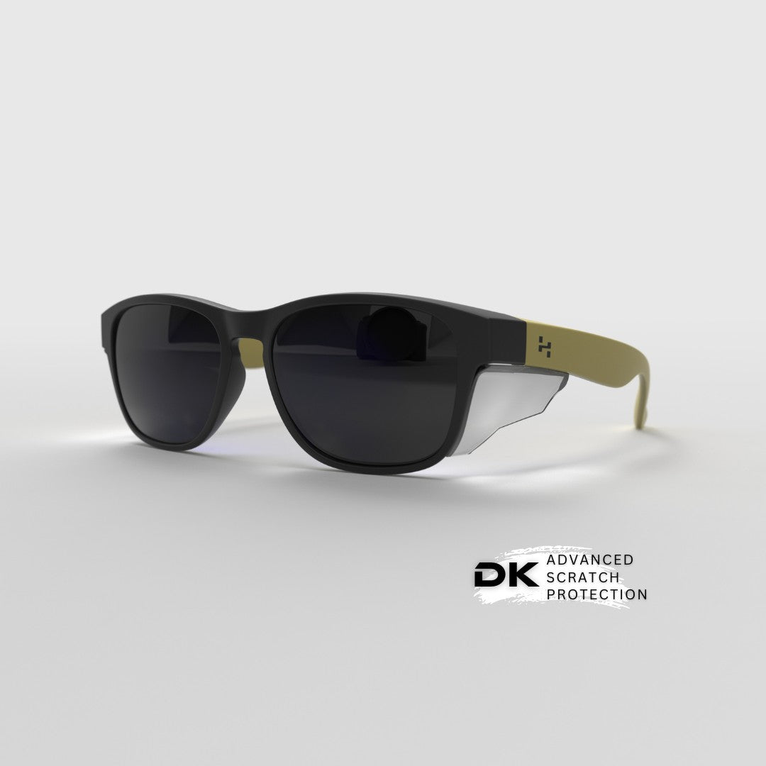 Matte Icon Series w/ Grey Tinted Lens & Side Shields