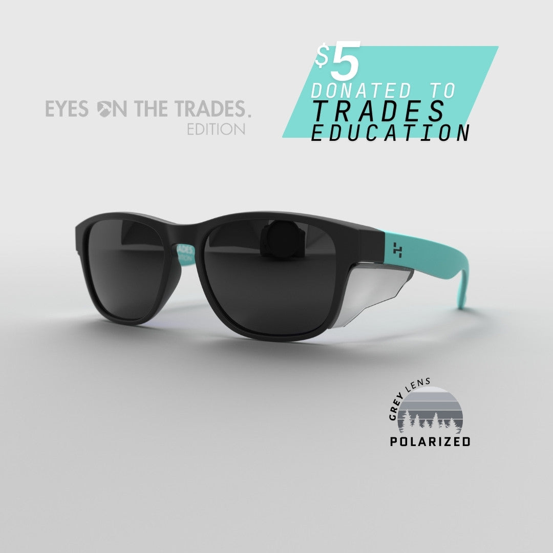 Eyes On the Trades Edition w/ Grey Polarized Lens & Side Shields